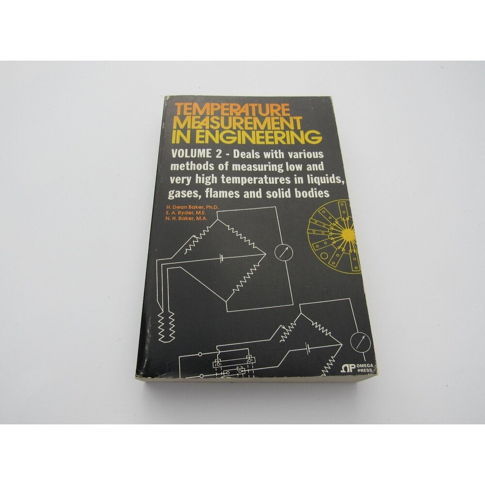 Temperature Measurement in Engineering Vol 2 Baker Ryder Baker 1975 Omega